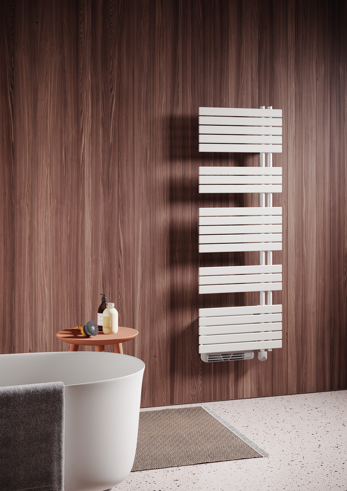 Soul s Air Elettrico, Hight 1540 mm, Lenght 550 mm, Electric, with air diffuser, Standard White